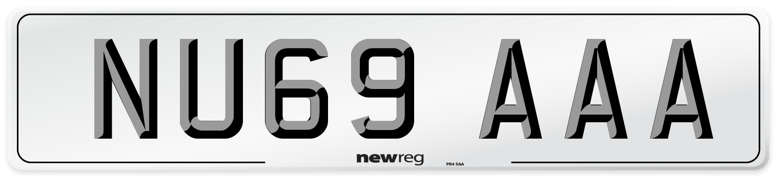 NU69 AAA Number Plate from New Reg
